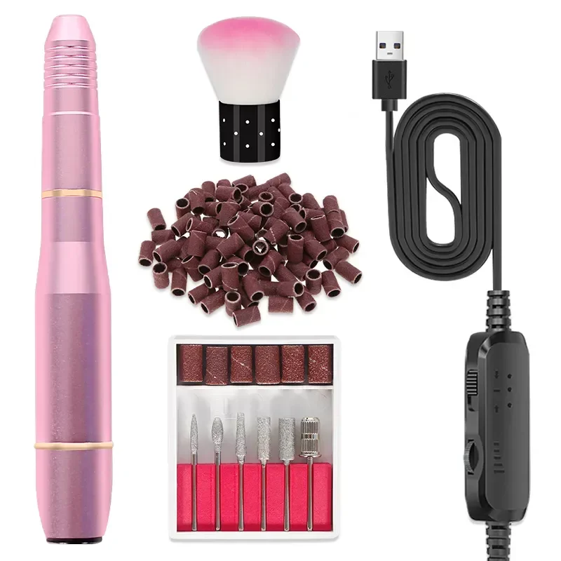 

NEW2023 Nail Drill Machine, Professional 20000RPM USB Manicure Pedicure Drills for Polishing Tools with Nail Drill Kit