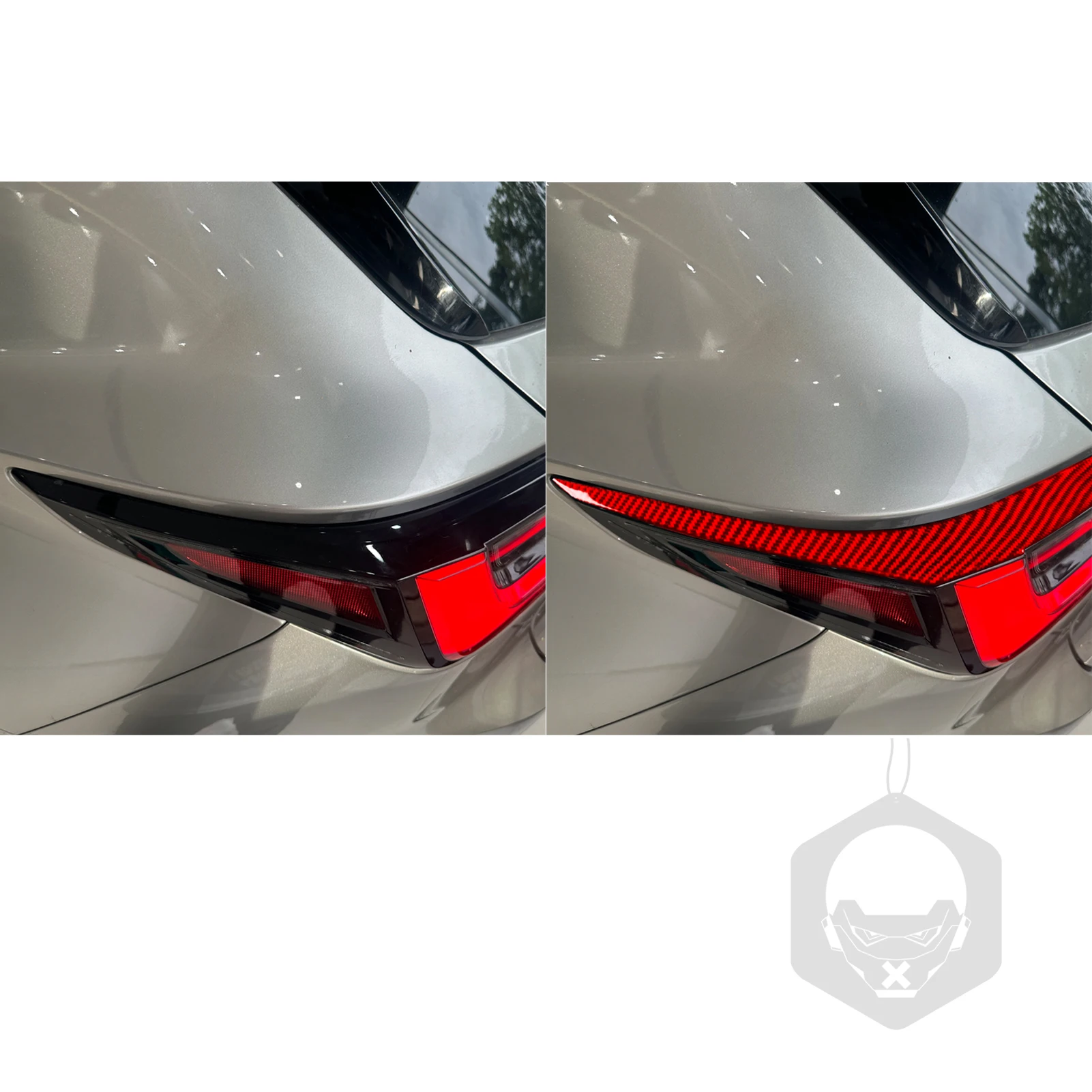 Задняя панель из углеродного волокна для Lexus NX 250 300 350H 2022-2024 отделка панели