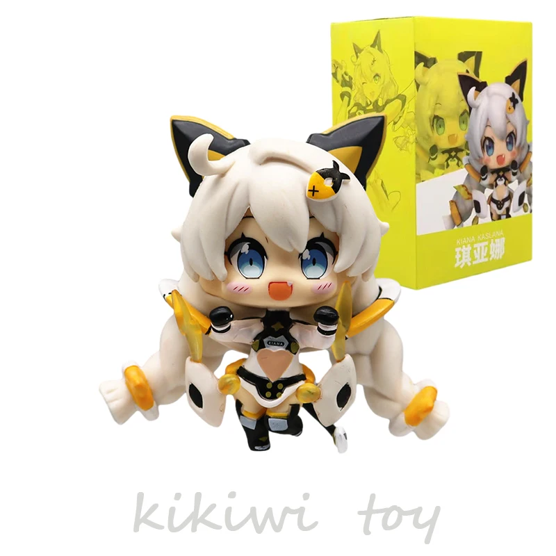 

8cm Kiana Kaslana Honkai Impact 3 Anime Figure Kawaii Cat Girl Statue Action Figure Model Doll Collectible Ornament Toys Gifts
