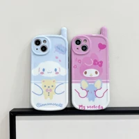 sanrio cinnamonroll melody cute phone cases for iphone 13 12 11 pro max xr xs max x cartoon shockproof soft shell girl gifts