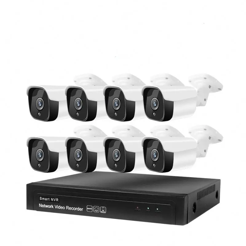 

IP-камера NVR с распознаванием лица, 2 Мп, H.265, 8 каналов, 1080P, POE