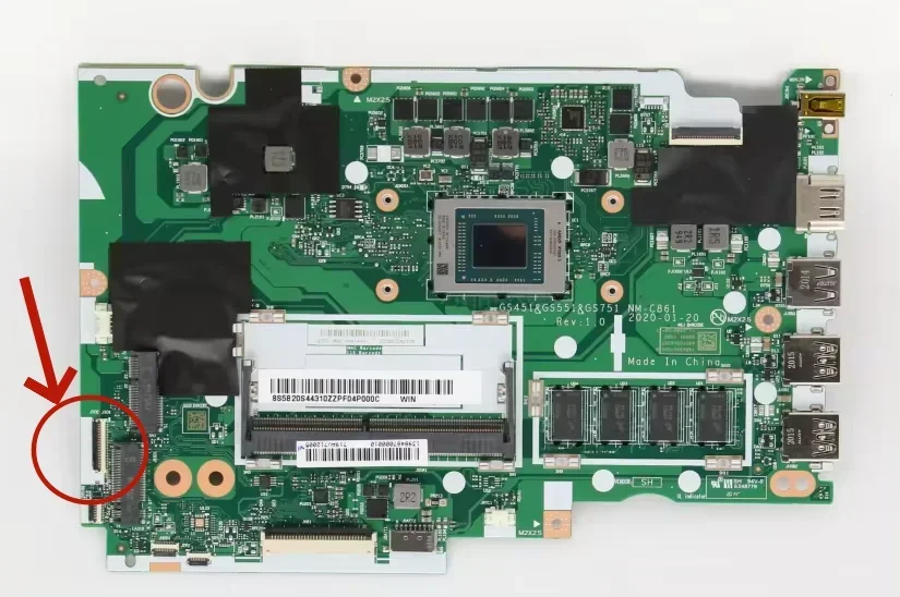 Материнская плата для ноутбука Lenovo IdeaPad 3-15ARE05 3-17ARE05 3-14ARE05 с R7 4700U CPU 4 Гб RAM 100%
