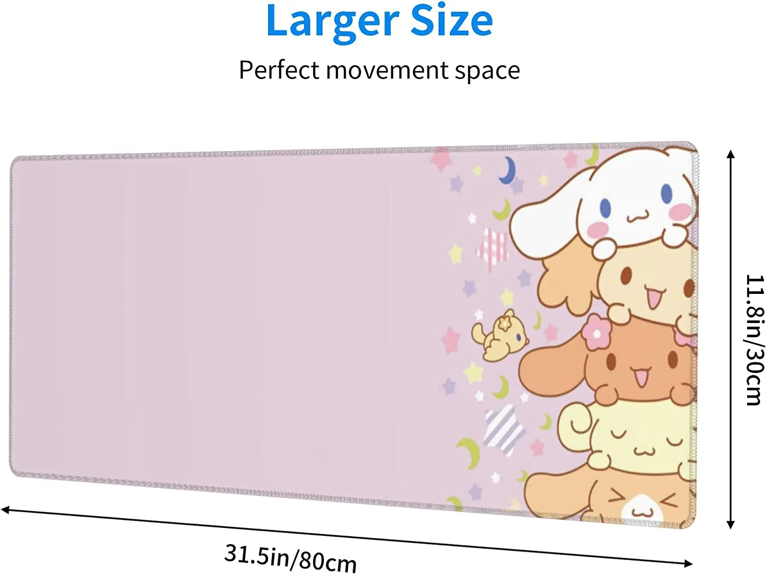 Фото Коврик для мыши Kawaii С симпатичной собакой, новинка, большой розовый коврик для клавиатуры с аниме, нескользящий Расширенный полнофункциональный Настольный коврик, водонепроницаемый игровой коврик для мыши XXL №4