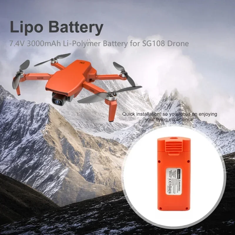 7 4 В SG-108 литий-полимерный аккумулятор 3000 мАч для SG 108 дрона FPV RC 4k Drone Quadrocopter