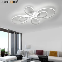 runtoin modern led ceiling lights dimmable living room dining room bedroom study balcony aluminum body home decoration lamp