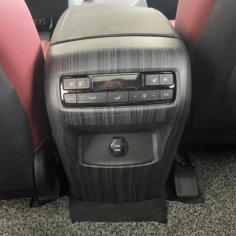 

Wooden Coor Rear Air Conditioning AC Outlet Vent Decoration Cover Trim For Hyundai Palisade 2020 2021