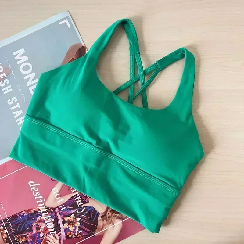 Лимонный женский фиксированный бюстгальтер на груди эластичный спортивный