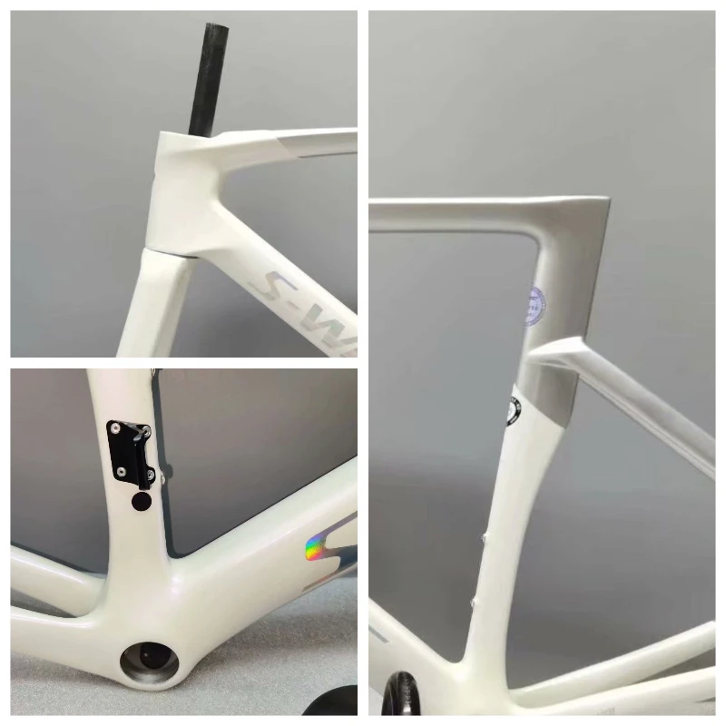 

2022 Top Sale White Color UD Matte Venge Carbon Road Bike Frame V and Disc Brake Shipping Free