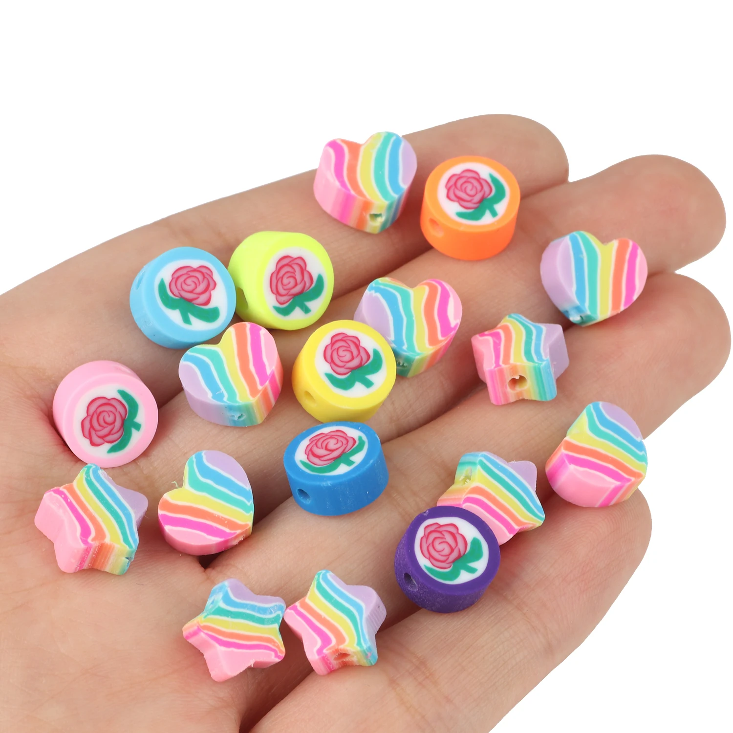 50-150 шт. бусины из полимерной глины в форме звезды