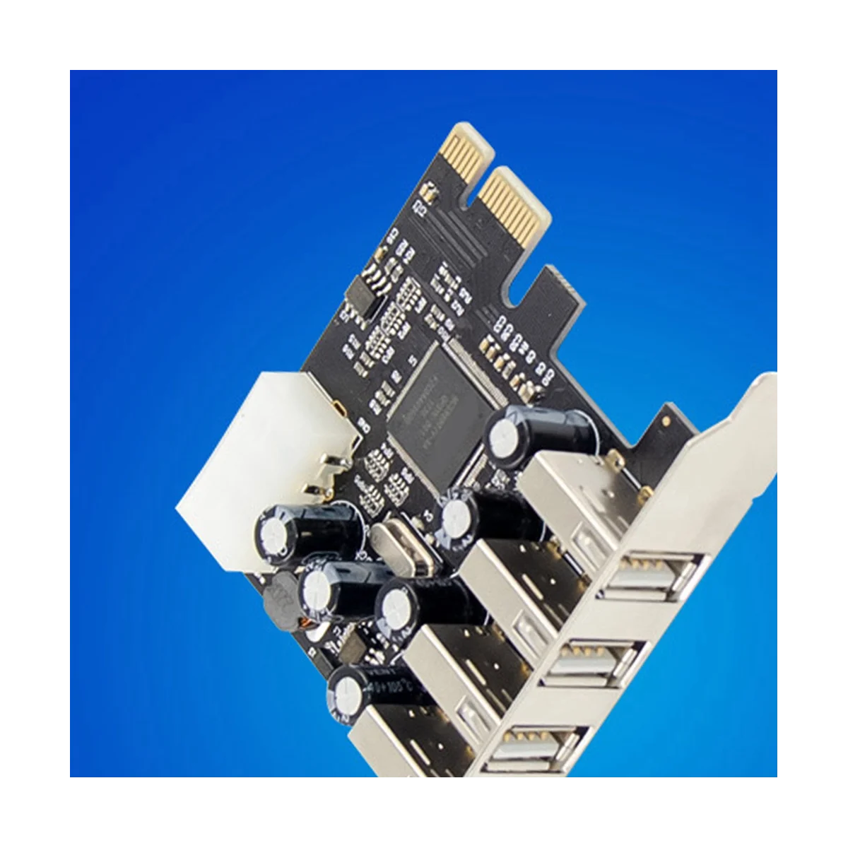 PCI-E-4 порта USB 2 0 карта преобразователя PCIE USB2.0 адаптера MCS9990 чипсет позволяет