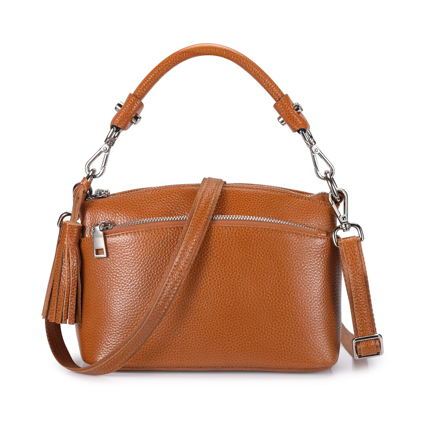 S-ZONE Small Genuine Leather Handbags for Women Shoulder Bag