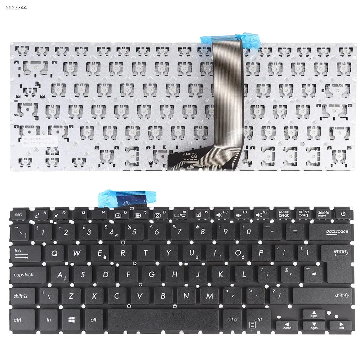 

Английская клавиатура для ноутбука ASUS X405, Черная