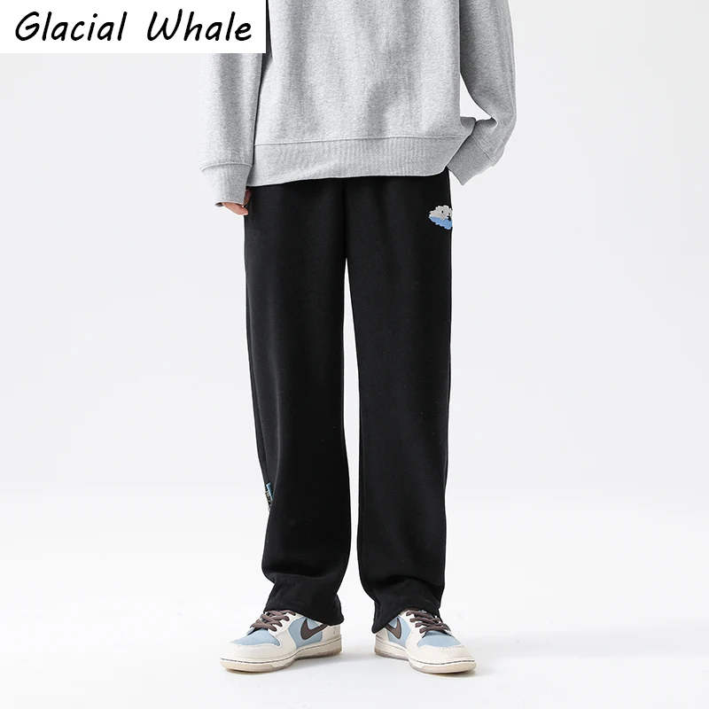 Мужские спортивные штаны Glacial Whale новинка 2022 года однотонные мешковатые бегуны
