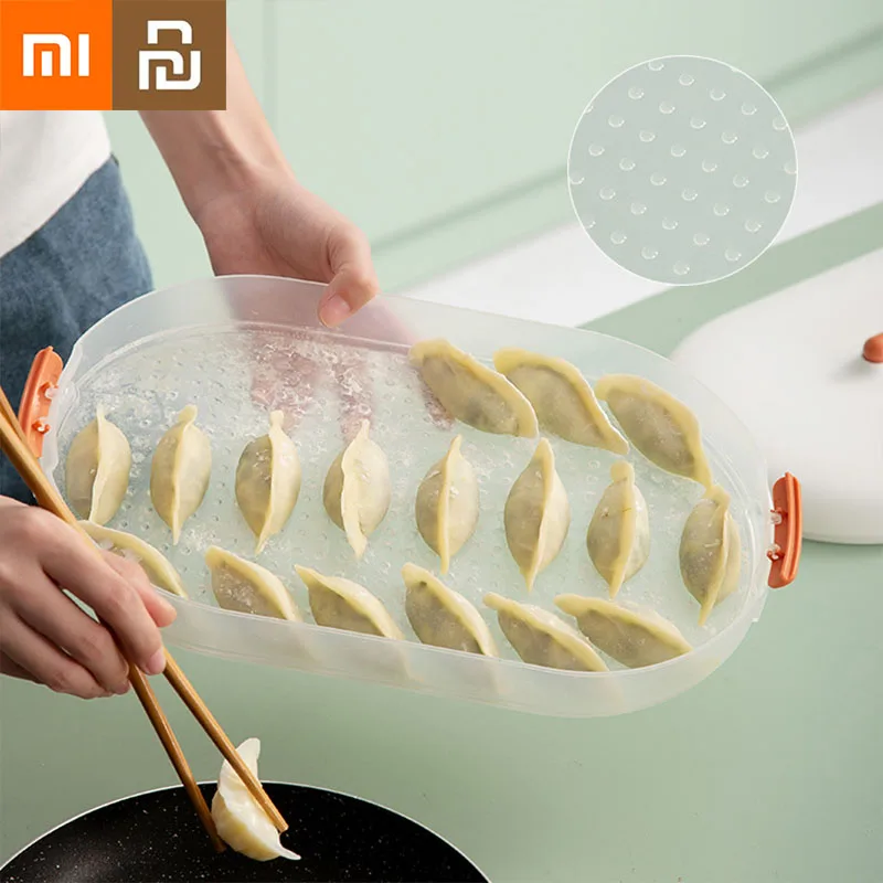 

Коробка для замороженных пельменей Xiaomi Youpin, холодильник, большая емкость, коробка для пельменей, Морозильная коробка, Кухонный Контейнер дл...