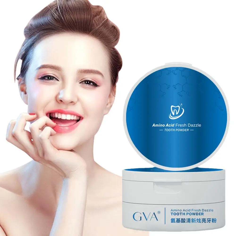 

Отбеливающий порошок для зубов 50 г GVA, зубная щетка для ухода за зубами, зубная паста для гигиены зубов, жемчужная зубная паста, натуральная Чистка Esse J3D5