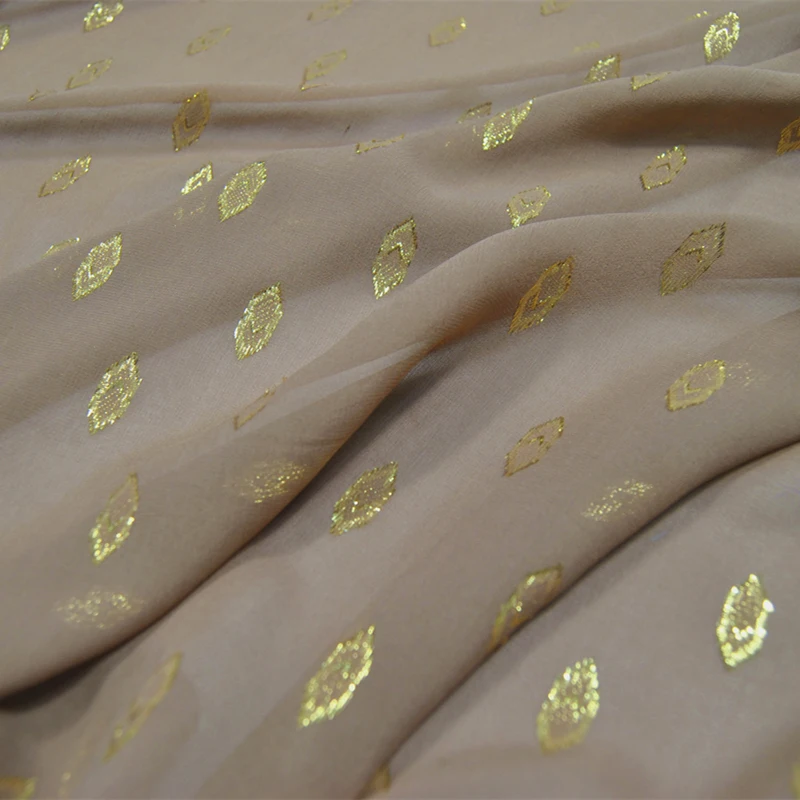 

Wide 12 M Silk Woven Gold Dress Han Chinese Clothing Cheongsam Mulberry Silk Clothing Fabric