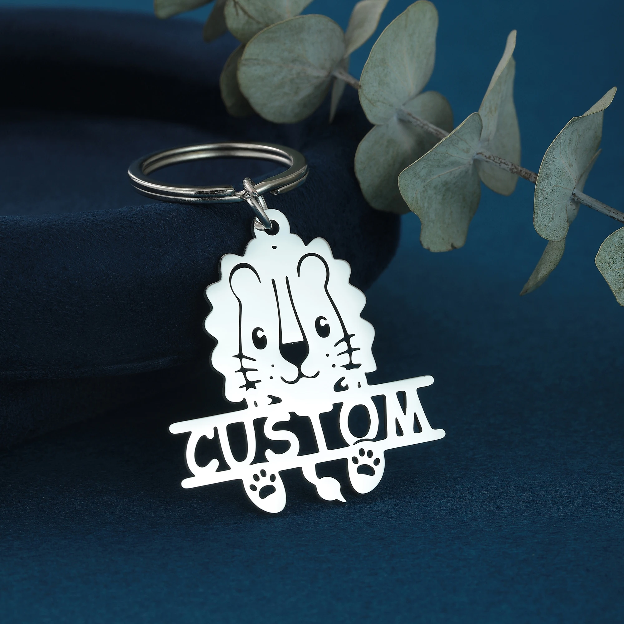 QIMING персонализированный брелок с именем для мужчин и женщин индивидуальный