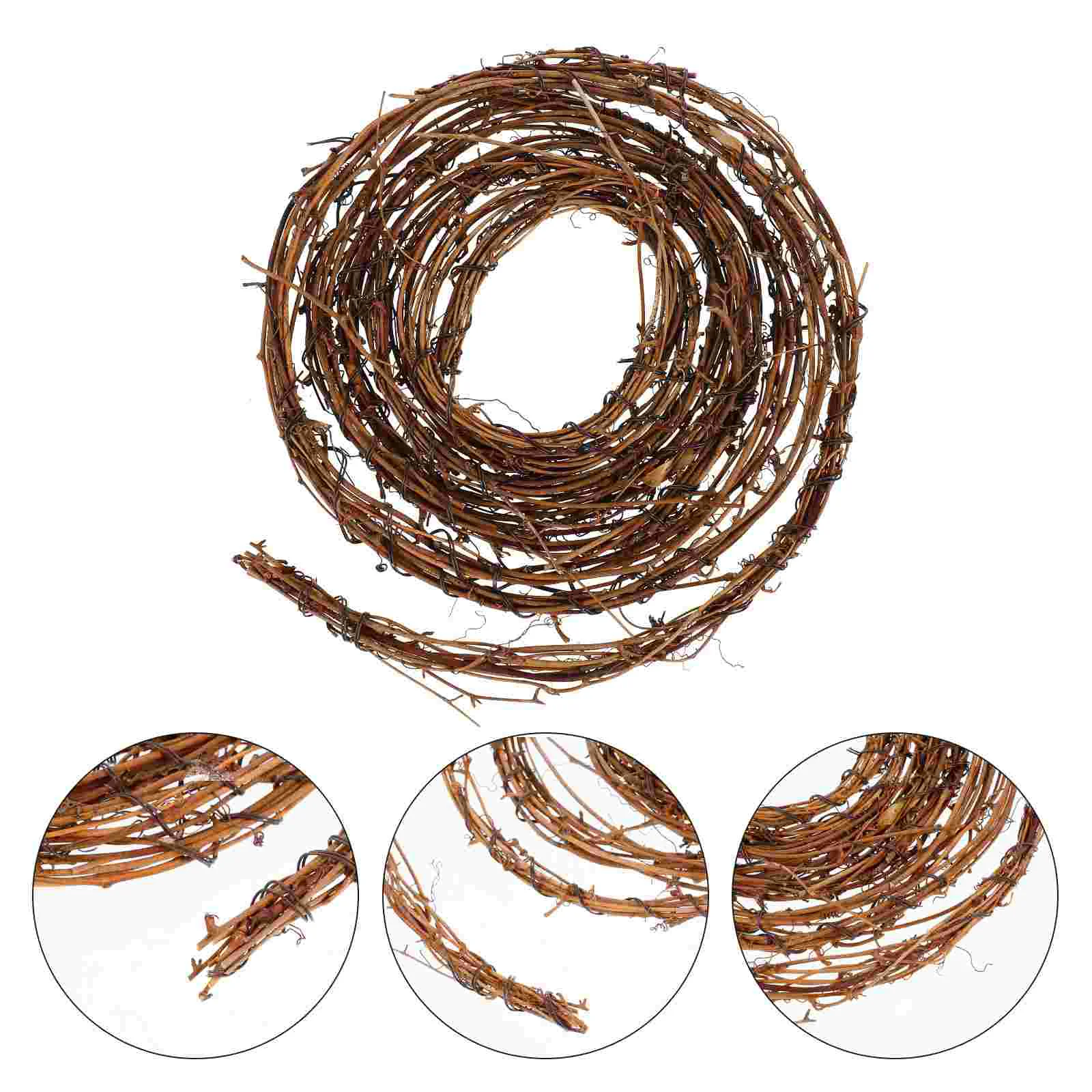 

Wreath Garland Grapevine Vine Twig Natural Christmas Hanging Crafts Decor Diy Rattanwreaths Grape Door Vines Twigs Branch Front
