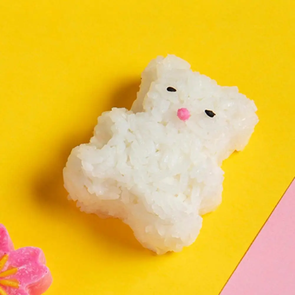 

Bear Design 3Pcs/Set Portable Fish Pattern Rice Roll Mold Multicolor Rice Roll Mold Irregular Shape for Home