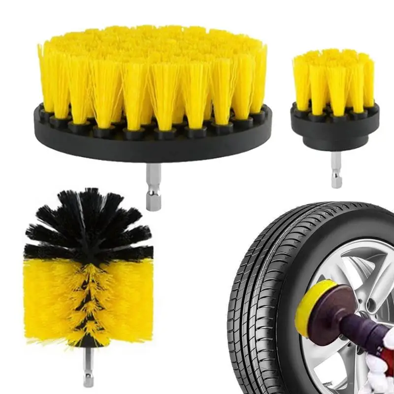 

3 шт., нейлоновые щётки для электрической дрели