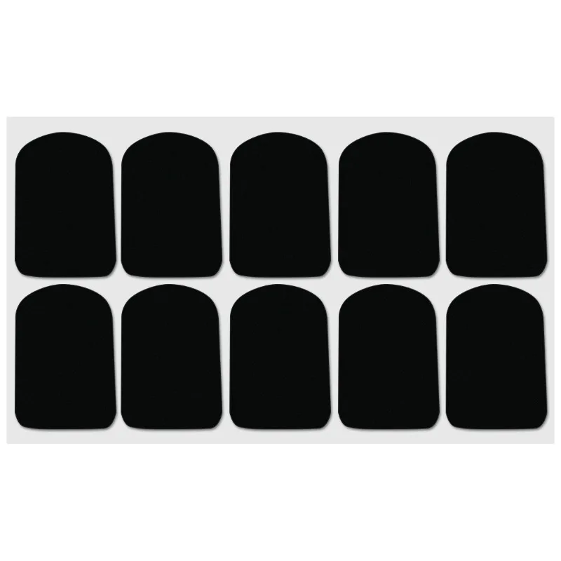 

SLADE Black Treble Saxophone Dental Pad Silicone Alto 0.5mm 10 Pack Protection for Flute Head Teeth