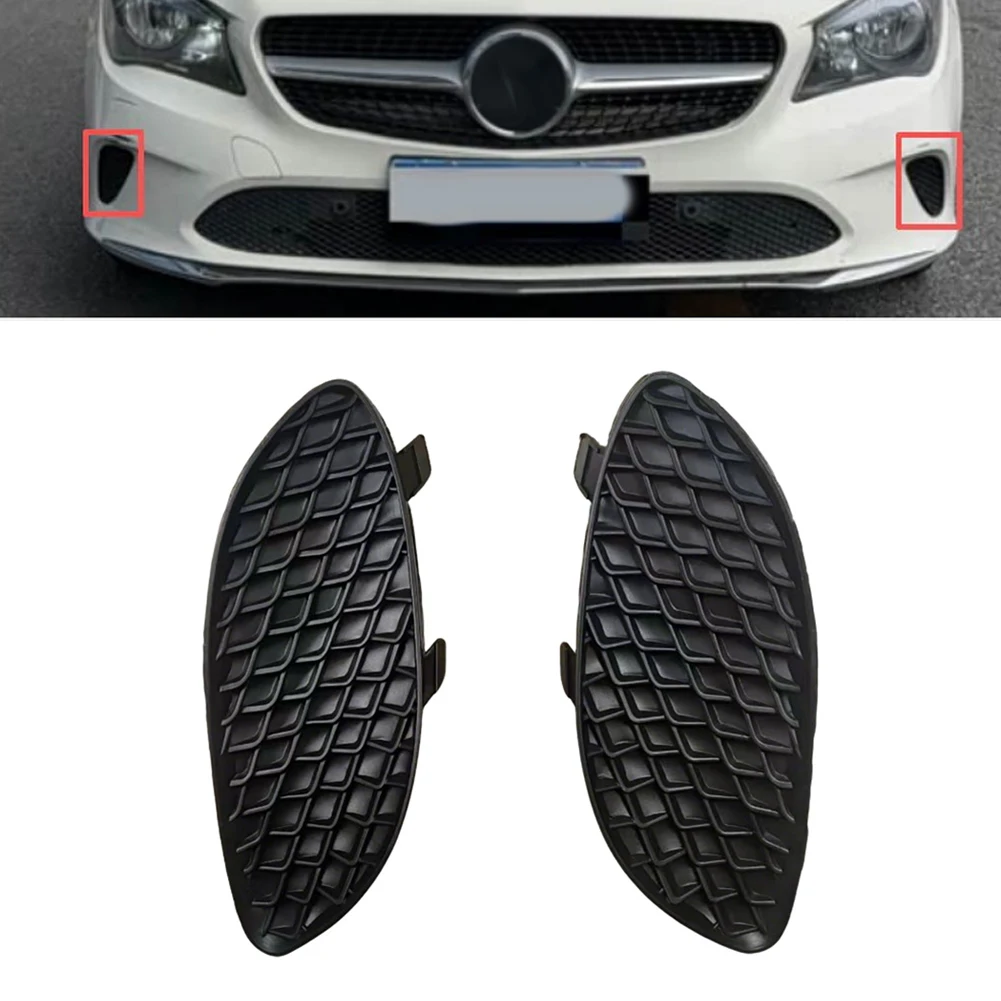 Фото Оригинальная накладка/рамка противотуманной фары OEM для Mercedes-Benz CLA250 2017-2019, передний бампер, номера деталей 1178852300 и 1178852400 №1