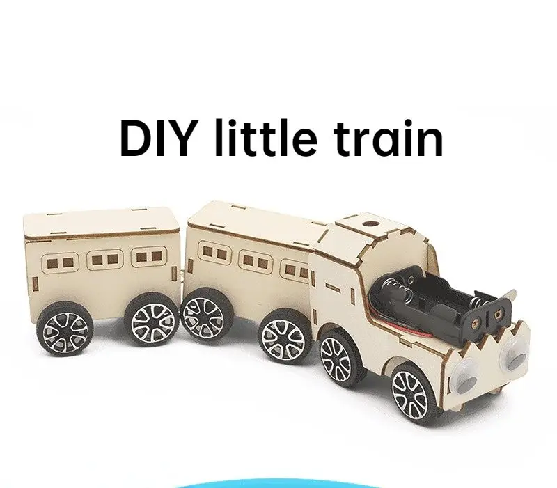 

DIY Electric Train Puzzle Stem Technology Teaching Aids Student Science Class Handmade Material Package Physics Toy