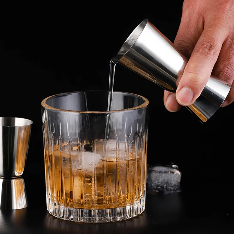 

15/30ml or 20/40ml Stainless Steel Cocktail Shaker Measure Cup Dual Drink Spirit Jigger Kitchen Gadgets Shot cocktail