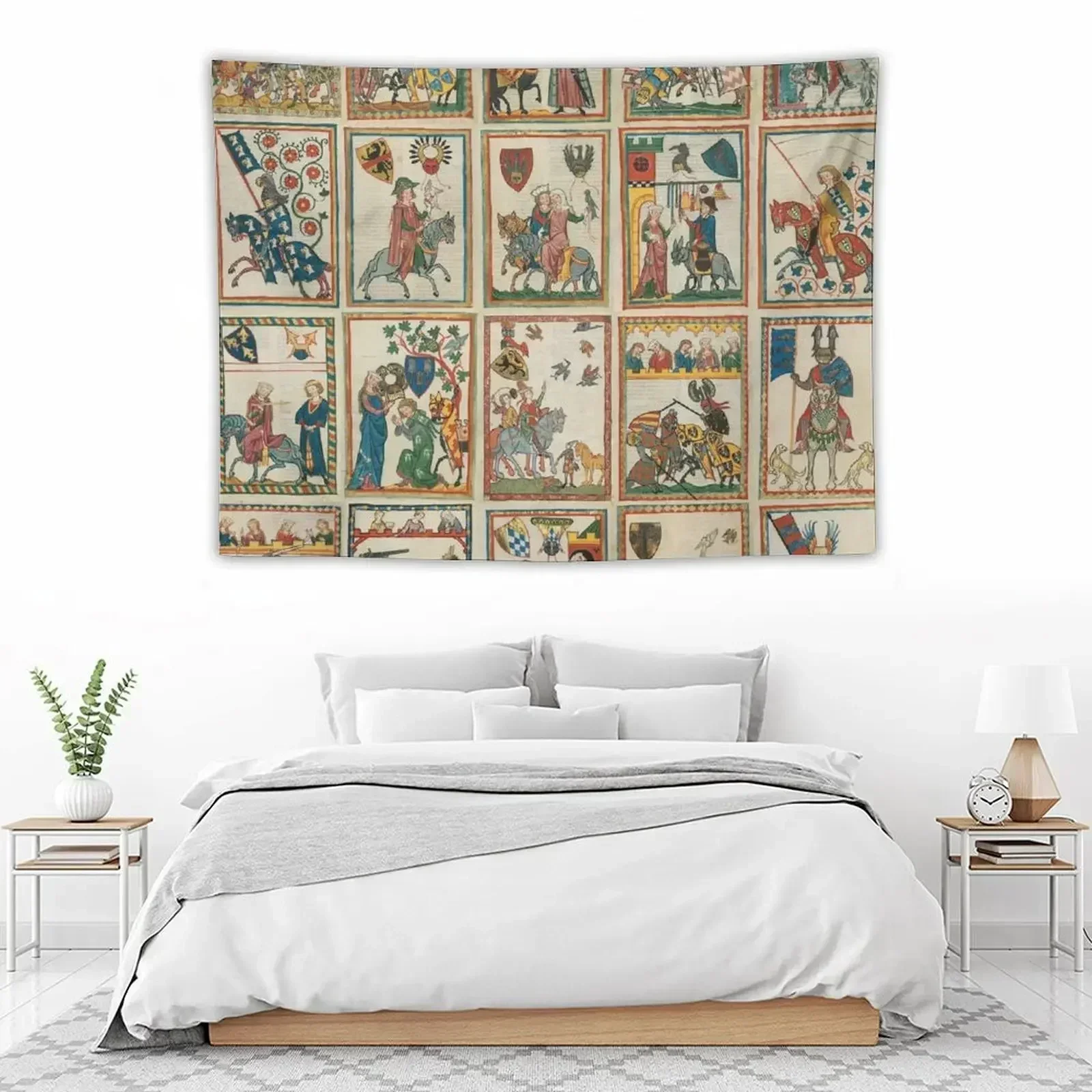 Codex Manesse гобелен украшение комнаты корейский стиль милый декор