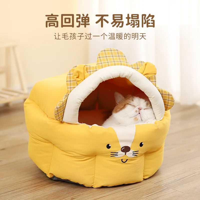 

Prefabricated House Cat Nest Decor Cats Pet Products Comfortable Dog Bed Bags Kennel Cute Decoration Dog Beds for Large Dogs