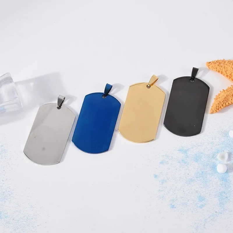 

New Spot Stainless Steel Military Brand, Titanium Steel Dog Tag, Metal Soldier Identity Plate, Nameplate Metal Hang Tag