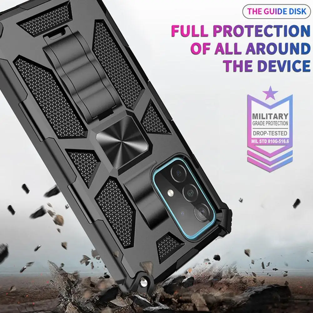 

For S23 S23 Plus S23 Ultra Mobile Phone Anti-drop Anti-scratch Kickstand Mobile Cover Phone Built-in And C2o9