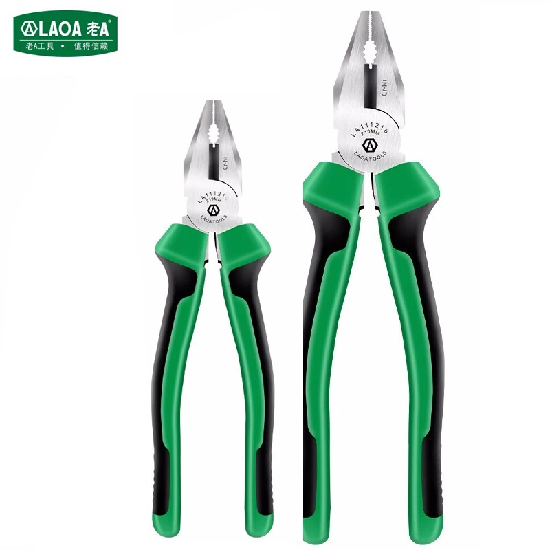 

Комбинированные плоскогубцы LAOA, промышленный резак Cr-Ni, 8 дюймов, многофункциональные кусачки для болтов, кусачки