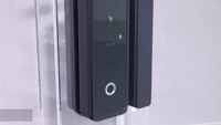 ttlock smart rfid digital biometric entrance passcode keyless electronic fingerprint digital 12mm glass door lock for glass