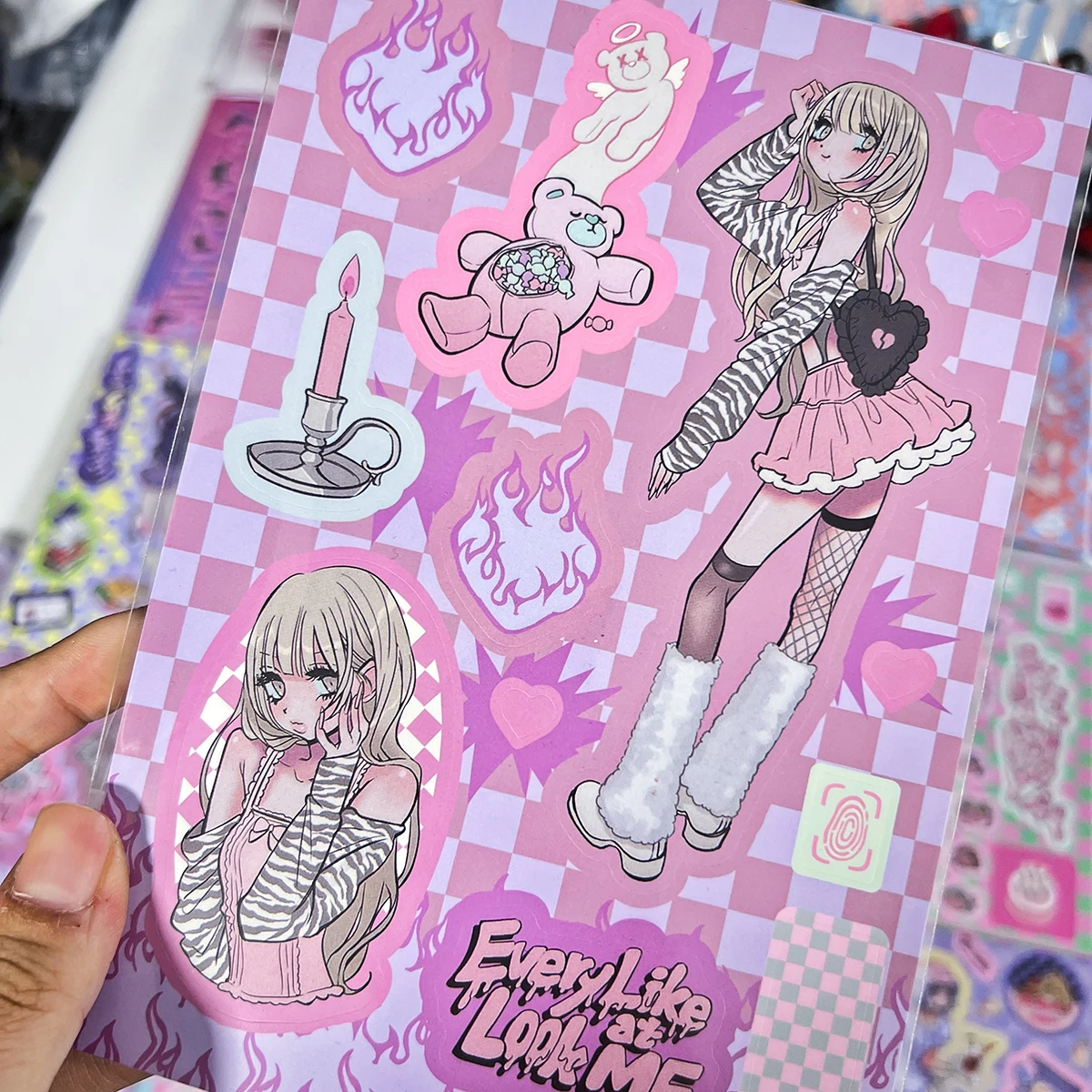 SKYSONIC 6 шт. наклейка классная девушка серия декоративная s Kawaii Kpop Idol карточка