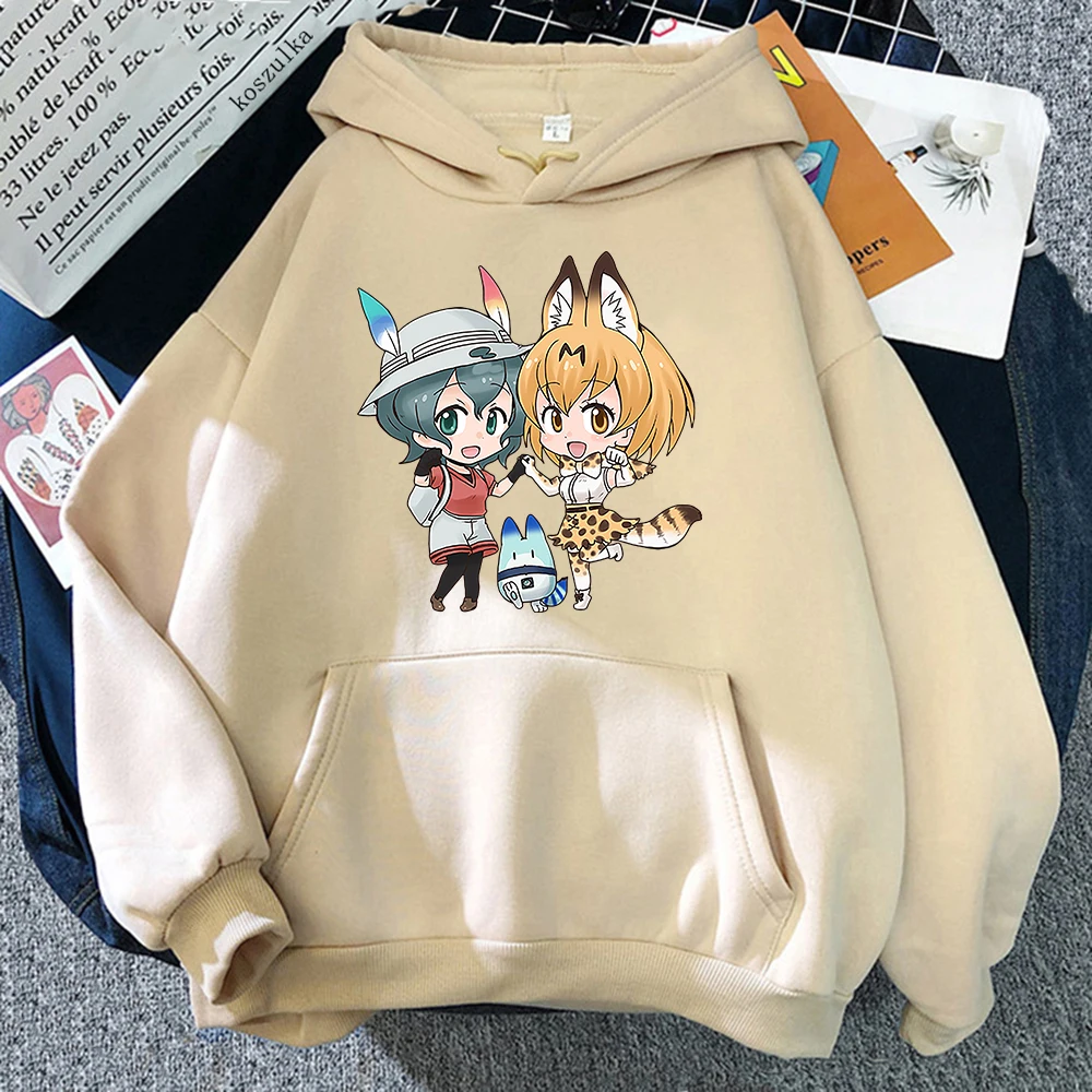 

Kemono Friends Serval Hoodie Women Haruku Aesthetic Graphic Kawaii Hoodies Unisex Anime Manga Cartoon Pullovers Sweatshirts