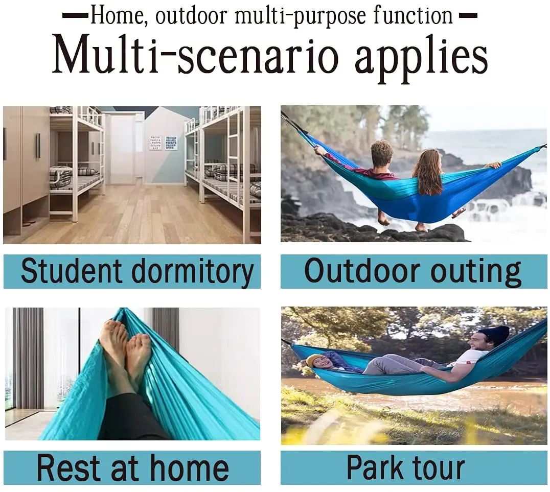 Хит продаж уличный портативный парашютный нейлоновый кемпинговый Хаммок с