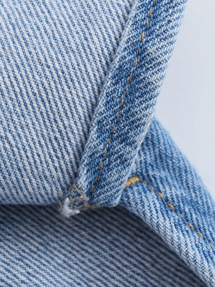 Шорты-бермуды KAOPU ZA женские джинсовые винтажные штаны с пятью карманами Боковым