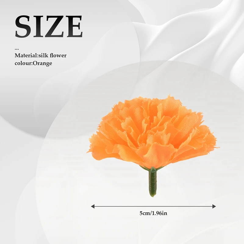 Цветочные головки Из Календулы россыпью 100 шт. искусственные цветы из шелка