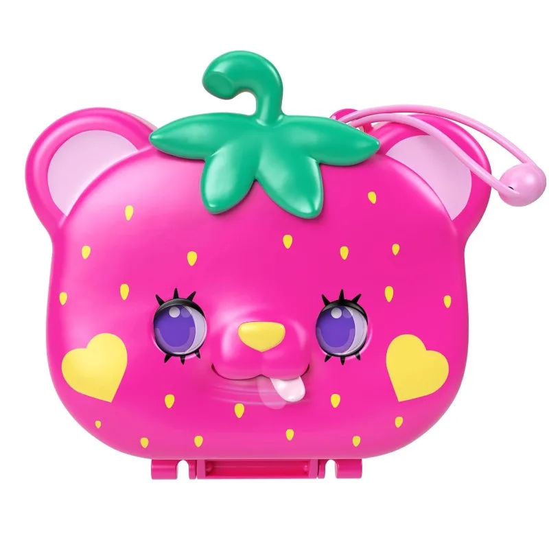 Новая кукла-сюрприз Polly Pocket Карманный клубничный медведь садовая игровая