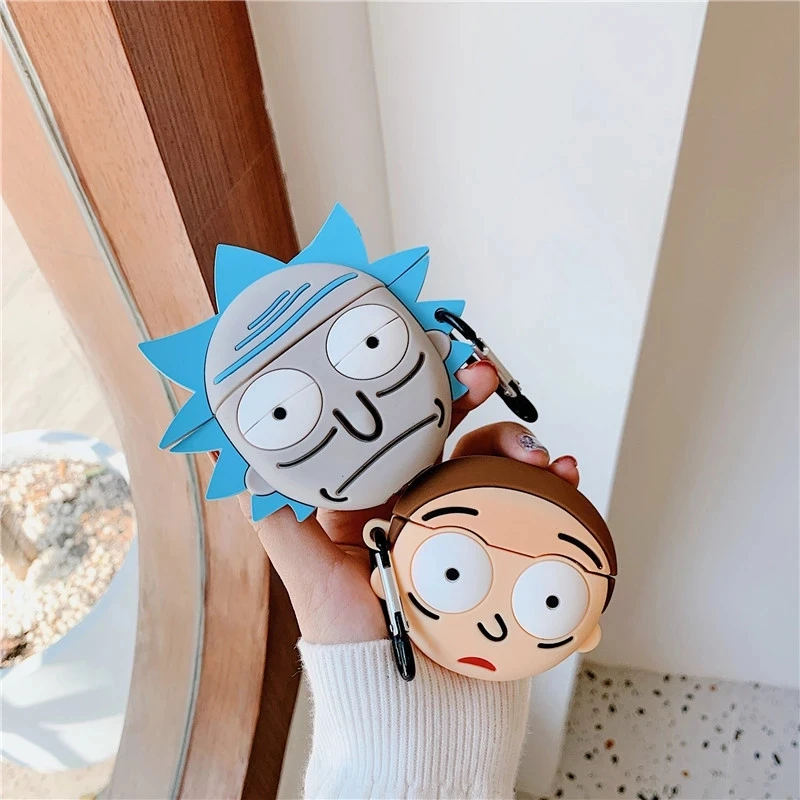 

Симпатичный мультяшный чехол для наушников Рик и мертвец для Airpods 2 1 чехол для наушников чехол для зарядки чехол для Airpods Pro с украшениями