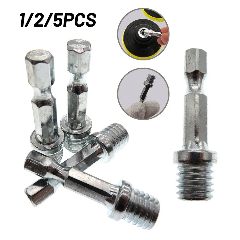 

1/4inch M10 Hexagon Metal Silver Connecting Rod For Connect Polishing Disc Adapter Drill Bits Rotary Tool Accessories