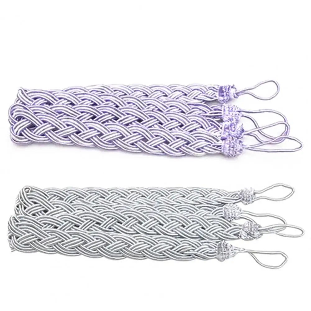 

Durable Curtain Tieback Braided Handcrafted Anti Rust Curtain Tie Rope Drapery Tieback Curtain Holdback 1 Pair