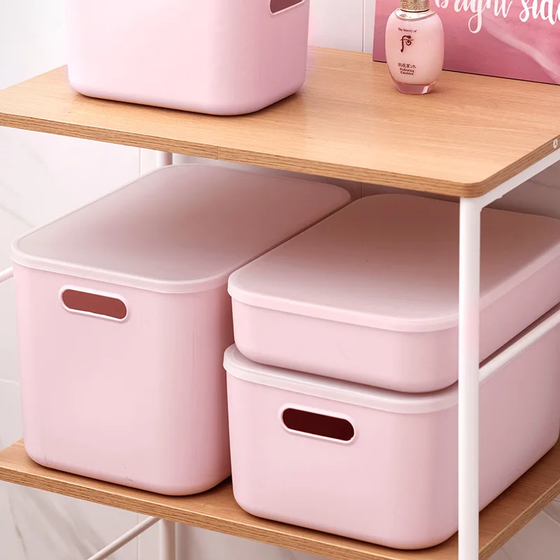 

Simple storage box with lid storage box toy cosmetic storage portable storage basket