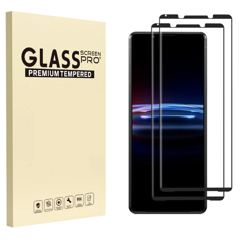 

2 Pieces Tempered Glass For Sony Xperia Pro-I Xperia 1 I Screen Protector HD Film on For Xperia Pro i 2021 Protective Glass