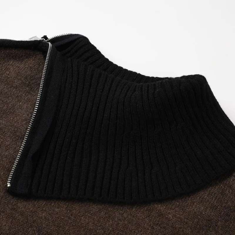 DEAT 2024 новый модный осенний женский пуловер нерегулярные панели свободные