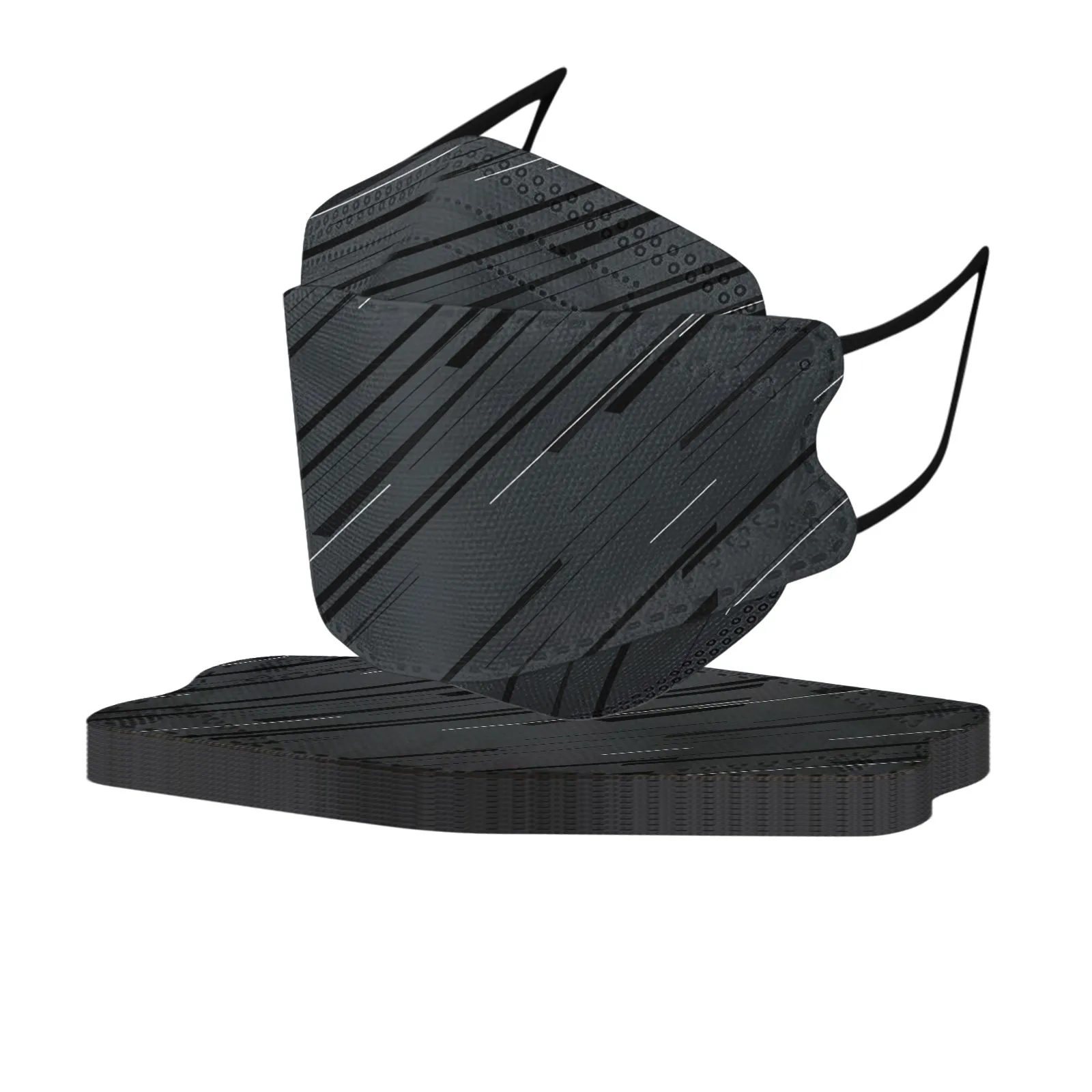 10 шт. одноразовые маски для взрослых с геометрическим принтом |