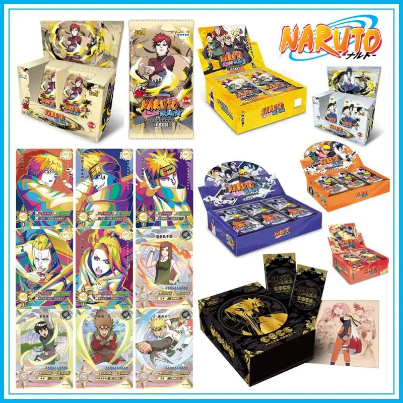 

kayou NARUTO Kakashi Bronzing Anime characters collection Game box card cartoon Children's toys Christmas Birthday gift
