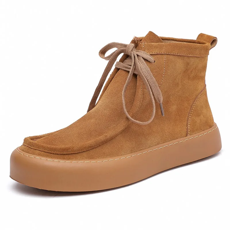 

Замшевые мужские безопасные ботинки, мужские ботильоны, мужские ботинки, мужские красивые кофейные мужские повседневные кроссовки