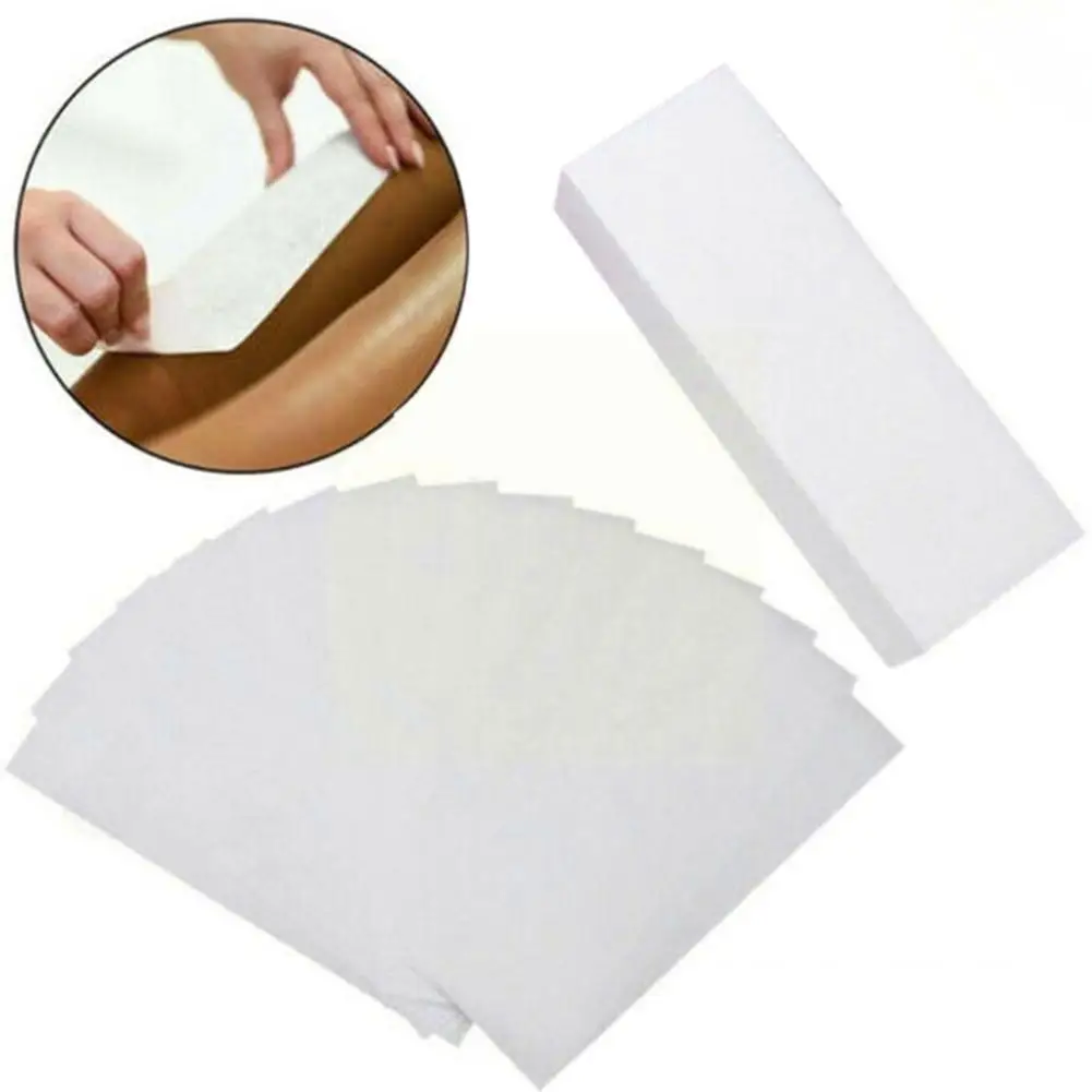 

Disposable Hair Removal Wax Strips For Face Body Professional Thickened Non-woven Wax Textured Paper D7j0